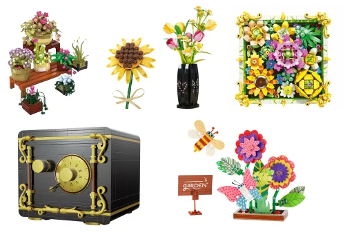 Klemmbaustein Accessoir, Blumen und Deko