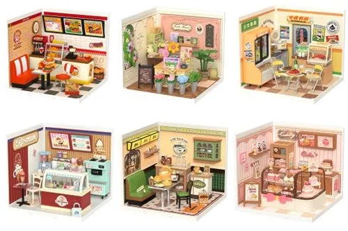 Lasercut Miniaturhäuser Serie Puppenhäuser