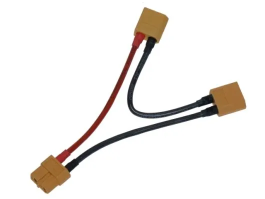 Y-KABEL XT60 Verbindungen 2 Akkus in Reihe laden