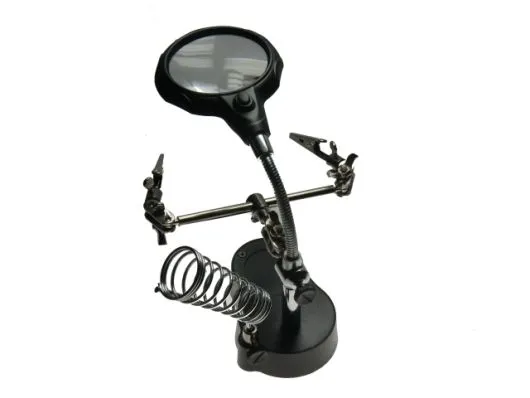 Helping Hand mit LED-Licht und Lupe