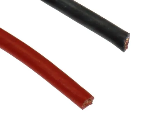 Silikonkabel 4mm² 1Meter rot und schwarz
