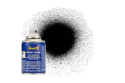 Revell 34302 Spray schwarz seidenmatt 100ml