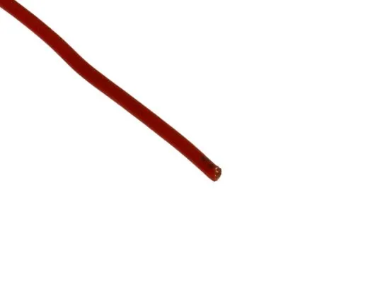 Silikonkabel kupfer 0,50mm rot 1Meter