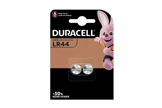 Duracell Elctronics 1,5V Alkaline Batterie Knopfzelle Knopfbatterie 2Stück LR44