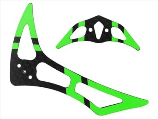 Rakonheli Leitwerk Set aus Carbon in grün für Blade 200SRX