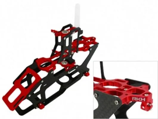 Rakonheli Hauptrahmen aus Carbon in rot für Blade 200SRX