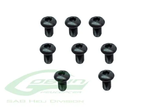 SAB Goblin Inbuslinsenkopfschrauben M2,5x6 8Stück für 380 und RAW 580