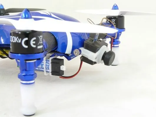 Rakonheli Micro FPV Kamera Halter aus Aluminium für SPMVA1100 Kamera in grün für Blade 200QX