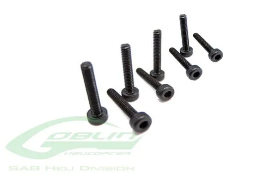 SAB Goblin Inbusschraube M2,5x6mm 5Stück für Goblin 380, 500, 570, RAW 580 und iL 700 Piuma