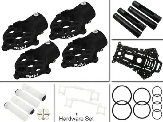 Rakonheli Umbau-Set in schwarz vom 200QX zu 250RQX