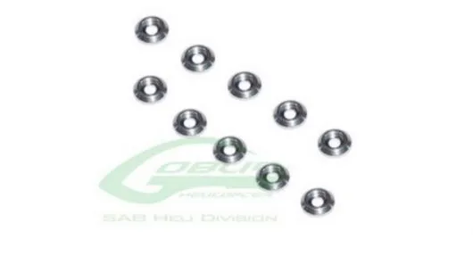 SAB Goblin Aluminium Abschluss Unterlegscheibe 10Stück für RAW 420, RAW 580, RAW 500, RAW 700, RAW 420, Piuma, KSE, Kraken 700S, iL 700, iL 520 und iL 700 Piuma