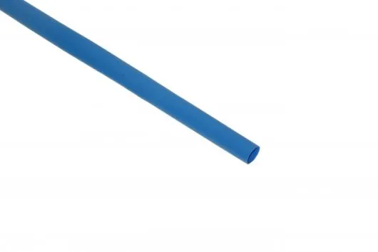 Schrumpfschlauch Ø4,8mm Flachmaß 10mm 1m blau
