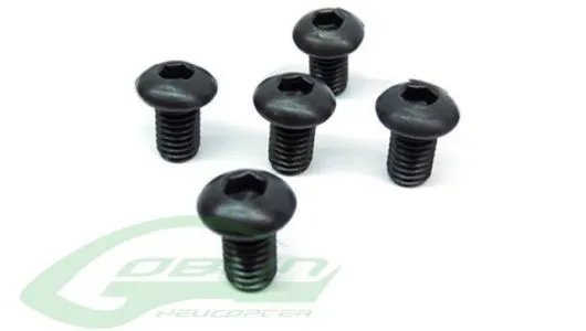 SAB Goblin Linsenkopfschrauben M6x10 5Stück für Goblin 380, 500, 570, RAW 580
