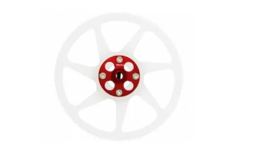 Rakonheli Hauptzahnrad Delrin 140Z mit Aluminium Nabe in rot für Blade 230S und 235CP