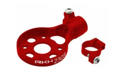 Rakonheli Heckmotorhalterung Aluminium in rot für Blade 230s und 250CFX