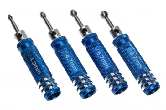 Kugelkopf Reibahlen Set 4Stück