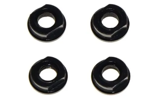 HQ Prop M5 Mutter CCW aus Aluminium in schwarz eloxiert 4Stück