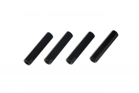 Abstandshalter M3 aus Aluminium in schwarz 4Stück 25mm