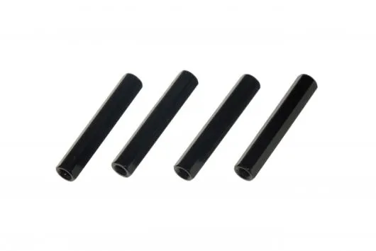 Abstandshalter M3 aus Aluminium in schwarz 4Stück 30mm