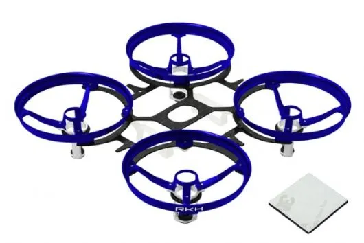 Rakonheli Tuning Rahmen aus carbon in blau für Blade Inductrix