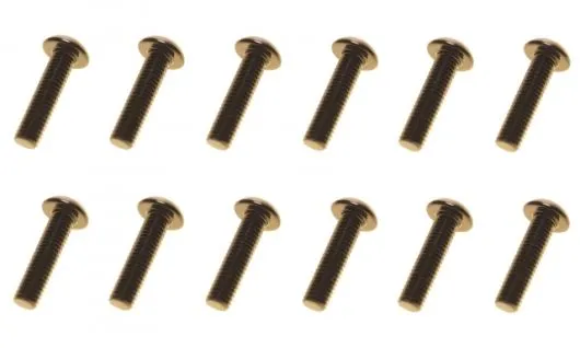 M3 Linsenkopfschraube M3x10mm aus Aluminium in schwarz eloxiert 10Stück