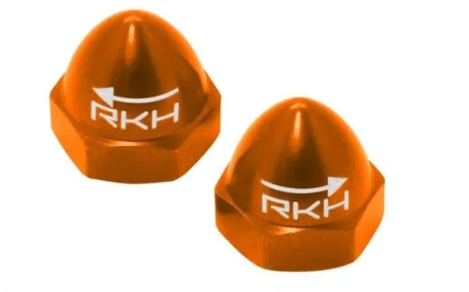 Rakonheli Hutmutter M5 aus Aluminium in orange je 1xCW und 1xCCW