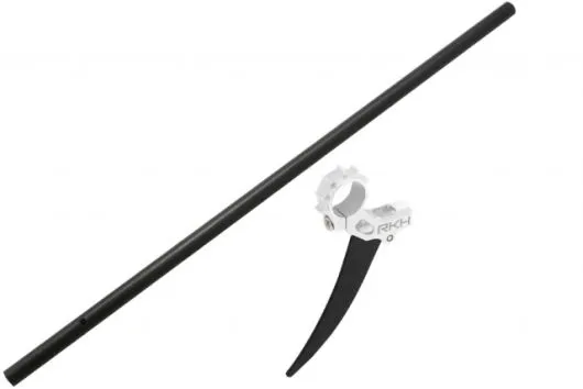 Rakonheli Heckrohr mit Motorhalterung und Finne silber für Blade Nano CPS, Nano S2 und Nano S3