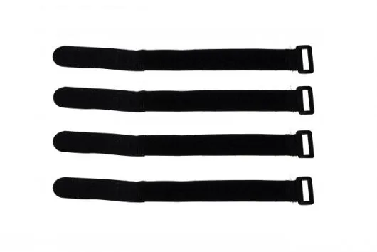 Akkuklettband 200mm in schwarz 4Stück