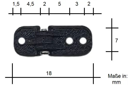 Scale Türscharniere klein 4Stück