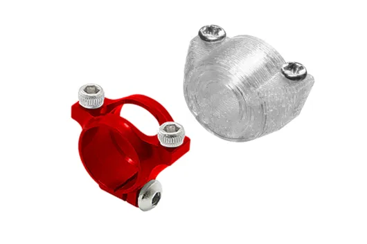 Rakonheli Ersatz Heckrohrhalter Aluminium für RKH Hauptrahmen in rot für Blade 230S