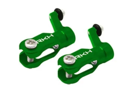Rakonheli Hauptblatthalter Set CNC Aluminium in grün für Blade Nano CPX, Nano CPS, Nano S2 und Nano S3