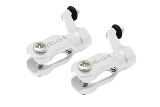 Rakonheli Hauptblatthalter Set CNC Aluminium in silber für Blade Nano CPX, Nano CPS, Nano S2 und Nano S3