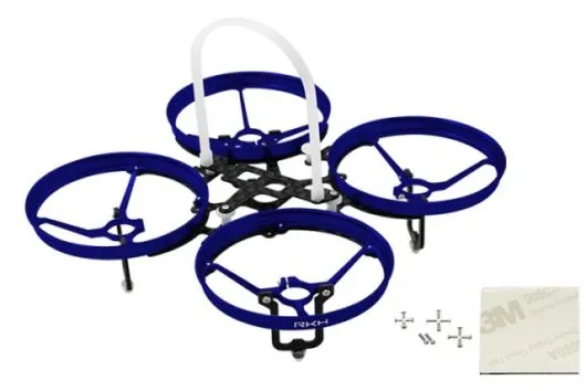 Rakonheli 7mm Motoren Tuning Rahmen aus carbon in blau für Blade Inductrix