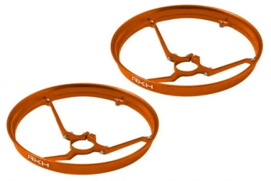 Rakonheli 7mm Motor Rahmen Propellerschützer in orange für Blade Inductrix