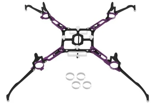 Rakonheli Tuning Rahmen aus carbon in violet für Blade Nano QX2 und Glimpse