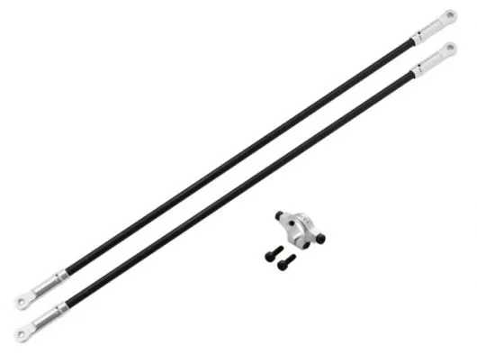 Rakonheli Heckstreben Carbon/Aluminium in silber für Blade 250CFX