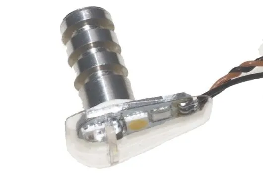 Unilight Dual LED Positions und Blitzlicht, kurz, 7mm, 3Wx2 in weiß grün