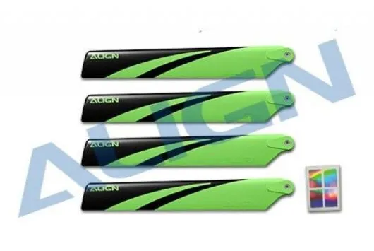 Align Hauptrotorblätter 120mm in grün/schwarz für T-REX 150X und T15