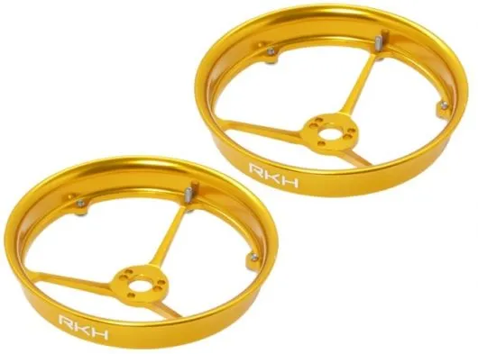 Rakonheli Propellerschutz aus Aluminium in gelb für Blade Inductrix 200