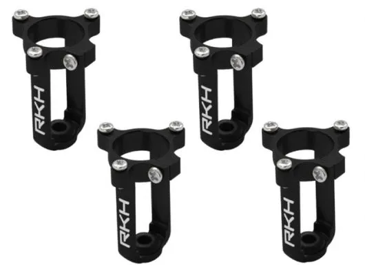 Rakonheli 7mm Motorhalter und Landegestell schwarz für Tuningrahmen für NQX2