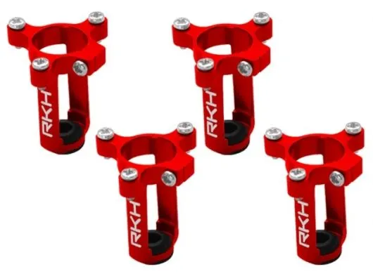Rakonheli 8mm Motorhalter und Landegestell in rot für Tuningrahmen für NQX2