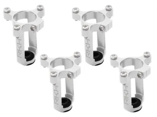 Rakonheli 8mm Motorhalter und Landegestell silber für Tuningrahmen für NQX2
