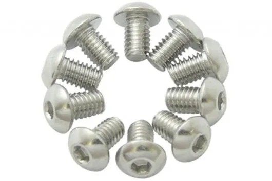 Linsenkopfschrauben Sechskant M2,5x4 10Stück