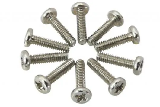 Rundkopf (Pan-Head) Schraube mit Phillips Kreuzschlitz metrisch M1,2x5mm