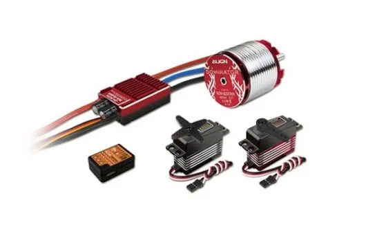 Align T-REX 500X Dominator mit Kunststoffgehäuseservos DS530/DS535 Super Combo mit Riemenantrieb