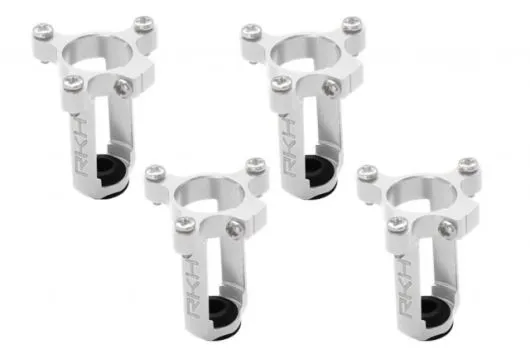 Rakonheli 8,5mm Motorhalter und Landegestell in silbe für 90RQX Tuningrahmen