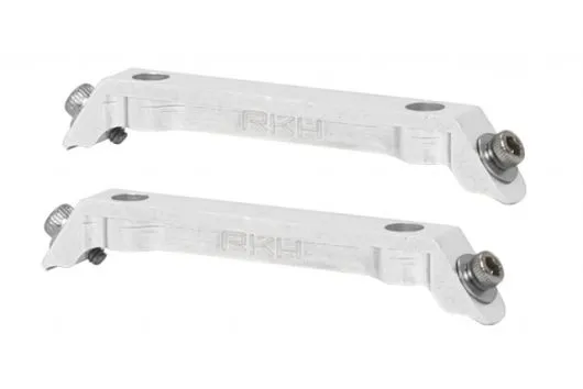 Rakonheli Ersatzlandegestellhalterung aus CNC Aluminium in silber für Blade 130S