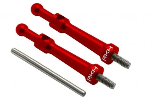 Rakonheli Kabinehaubenhalter aus Aluminium in rot für Blade 130S