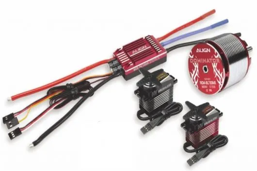 Align T-REX 550X Dominator mit Metallgehäuseservos DS820M/DS825M Combo mit Starrwellenantrieb