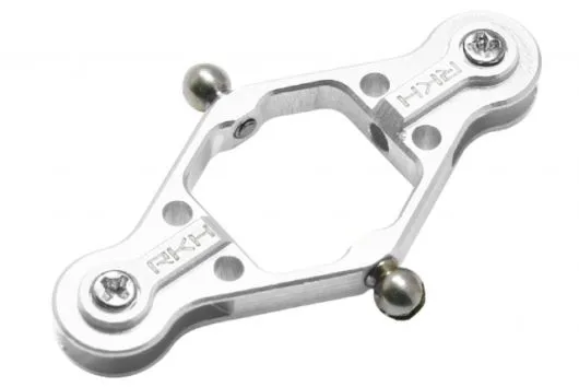 Rakonheli Hauptblatthalter silber CNC Aluminium für Blade mSRX und mSRS